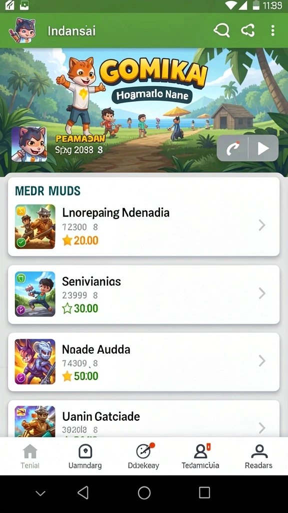 kebuntoto - Fitur mode permainan yang beragam dan seru.