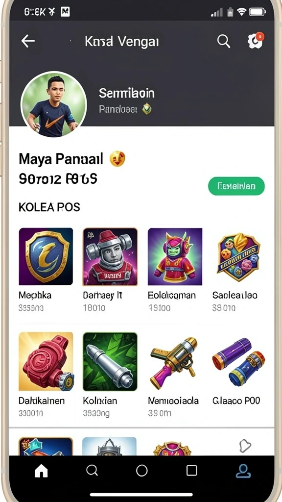 topanhoki - Tampilan menu utama yang menarik dan mudah dinavigasi.